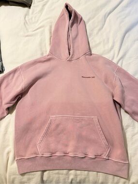 Abercrombie & Fitch Dusty Pink Micro Logo Hoodie